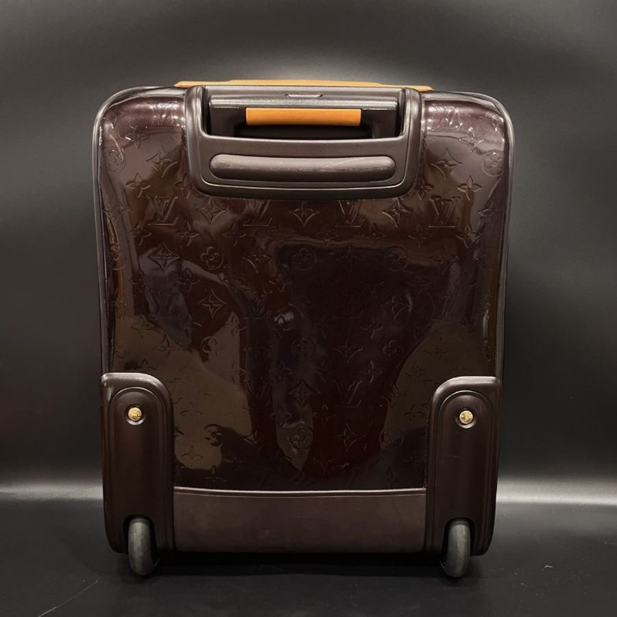 Louis Vuitton LV 紫色亮皮兩輪18吋手提行李箱/登機箱-1