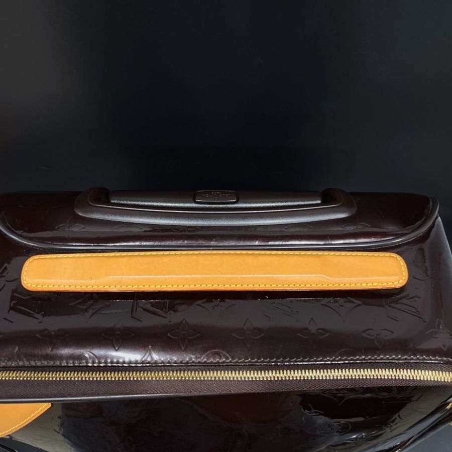 Louis Vuitton LV 紫色亮皮兩輪18吋手提行李箱/登機箱-6