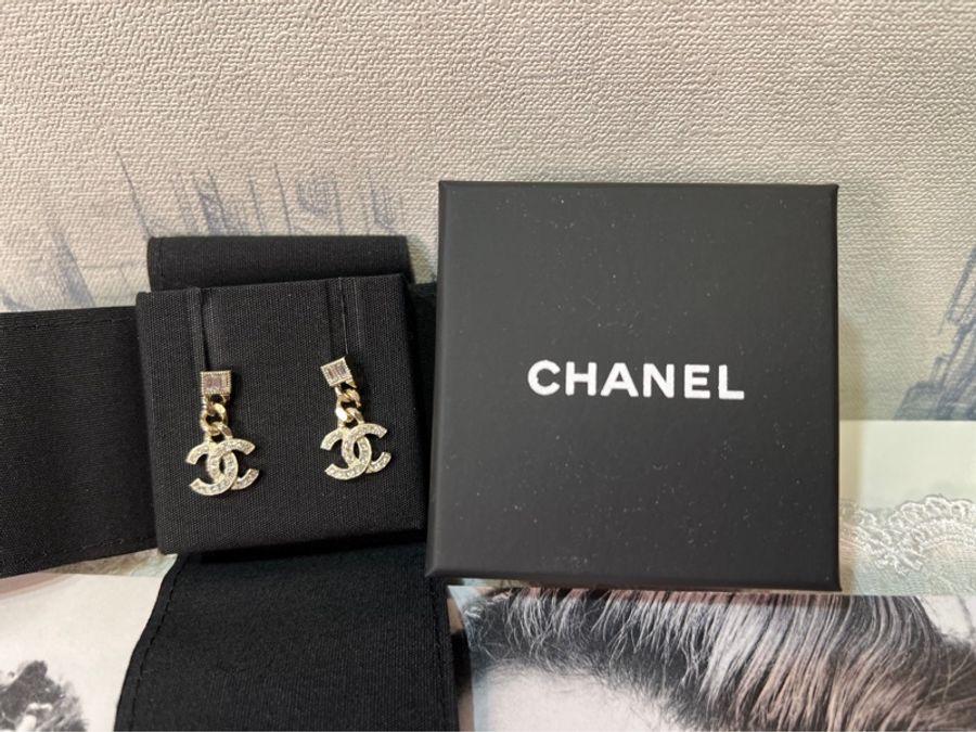 Chanel水鑽耳環-0