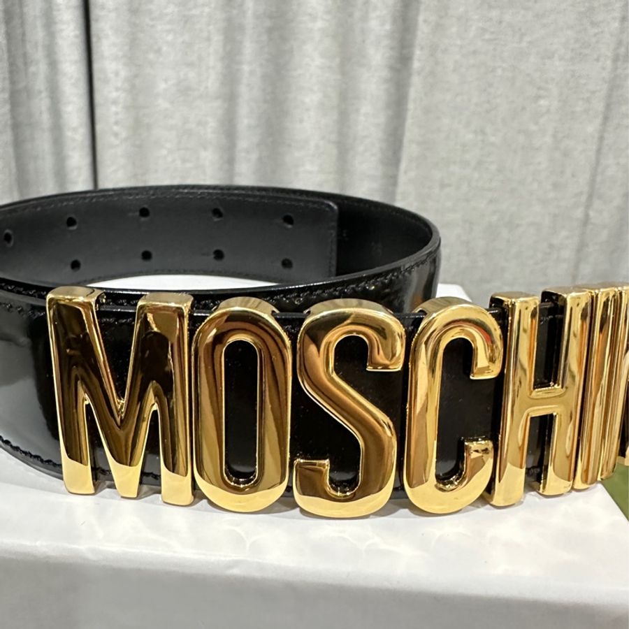 Moschino牛皮顯瘦秀款腰帶-1