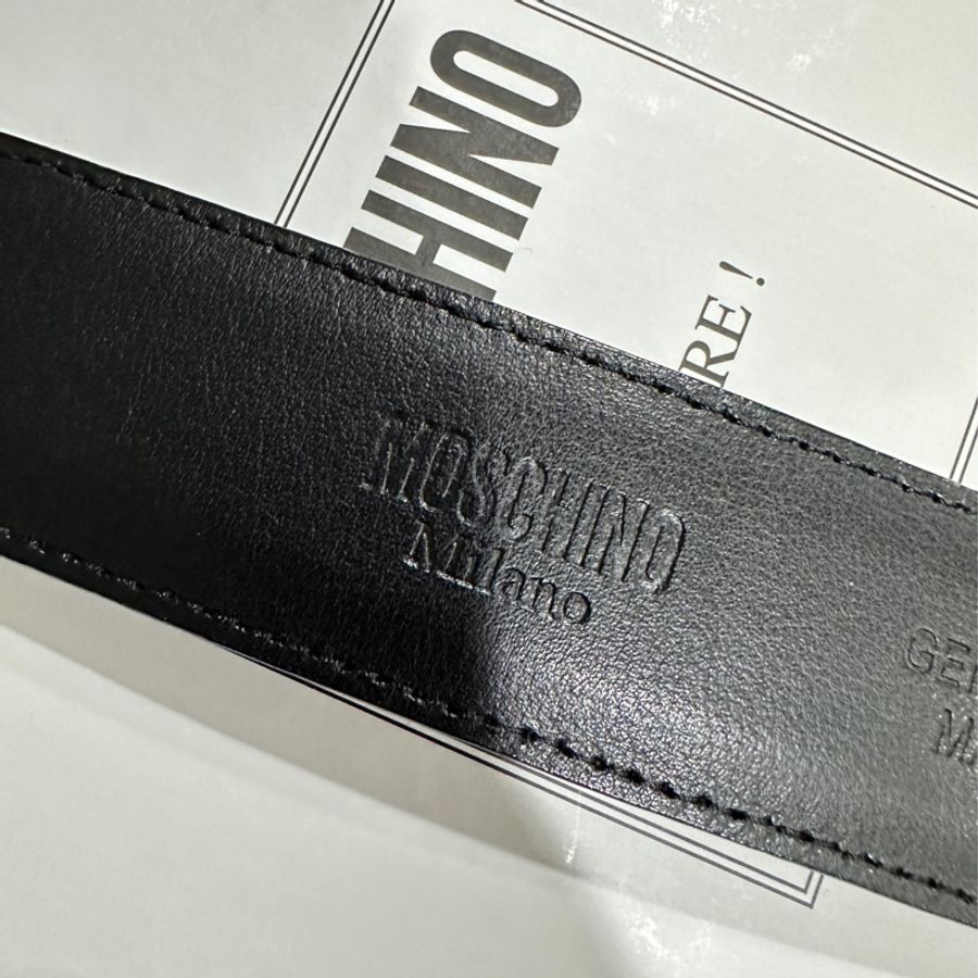 Moschino牛皮顯瘦秀款腰帶-4