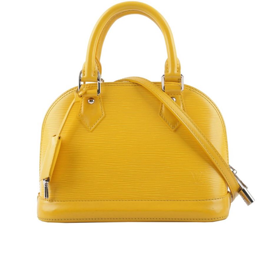 Louis Vuitton Alma BB EPI皮革手提/斜背包(黃色)-0