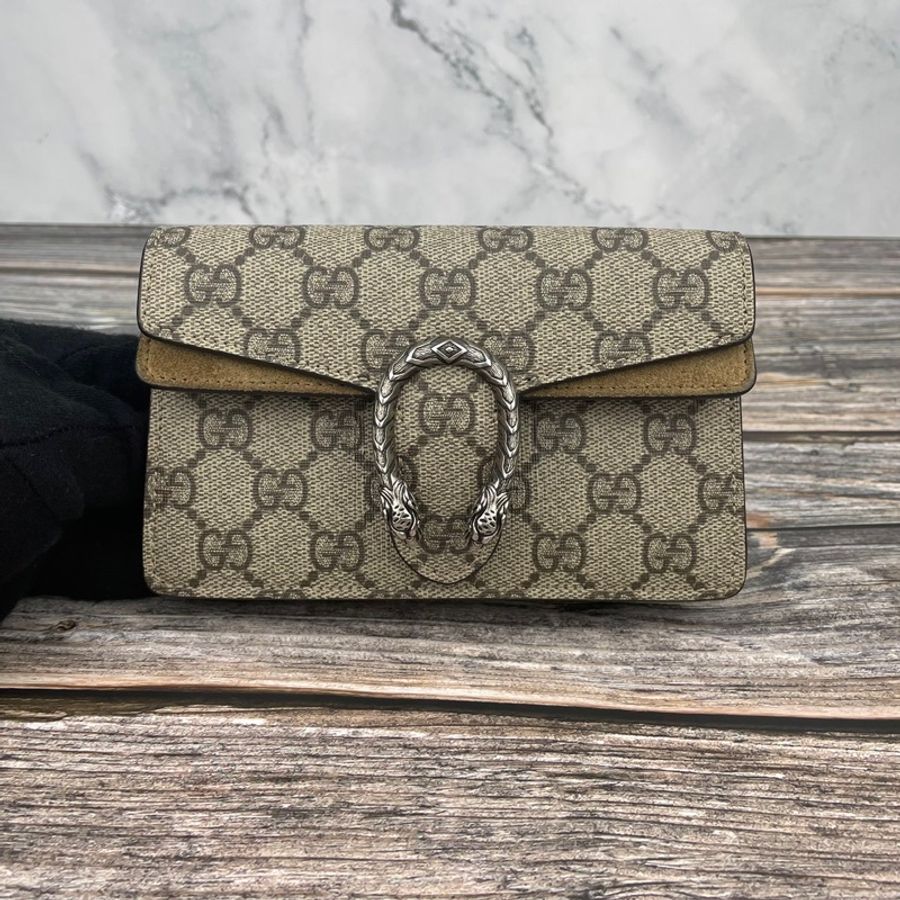 #GUCCI 476432 經典Dionysus系列GG Supreme帆布迷你 #酒神 / #斜背包 / #肩背包 / #手拿包 / #鍊條包-6