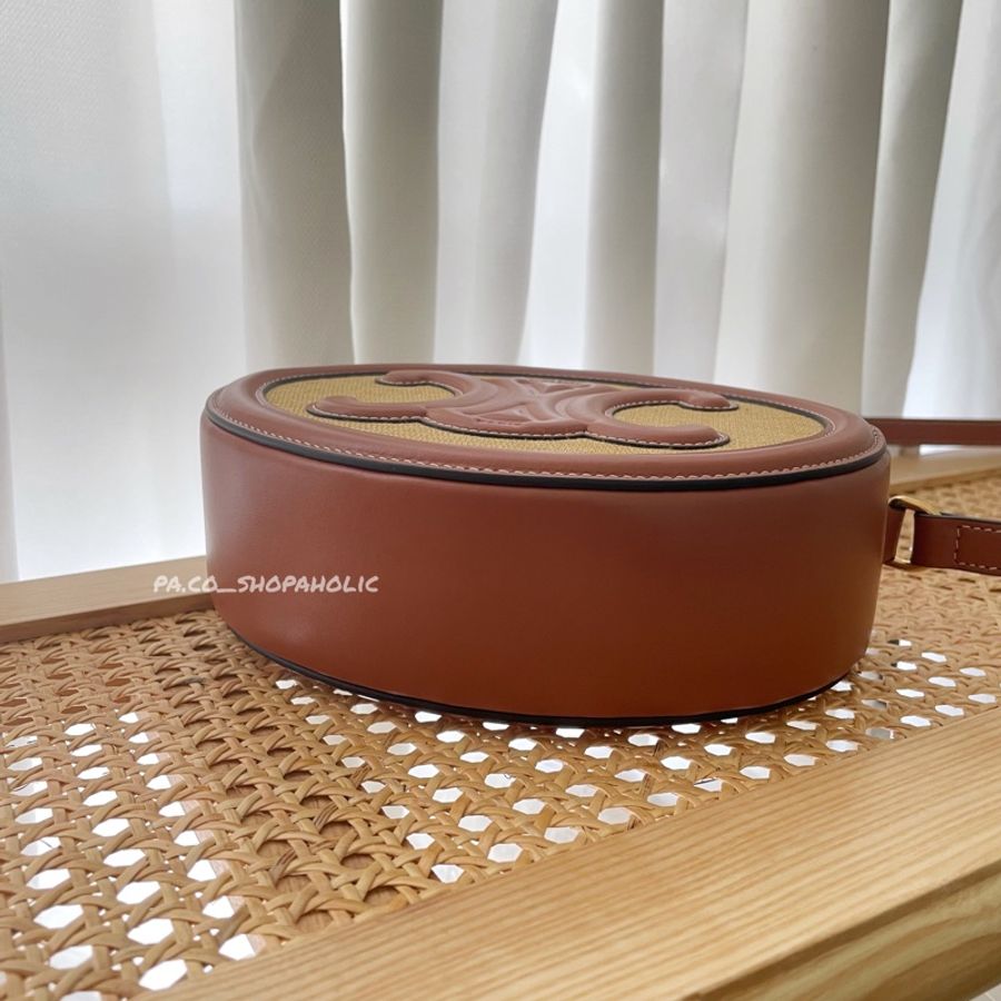 *Sale* Celine 凱旋大月餅包 Oval Bag Cuir Triomphe 拼接-3