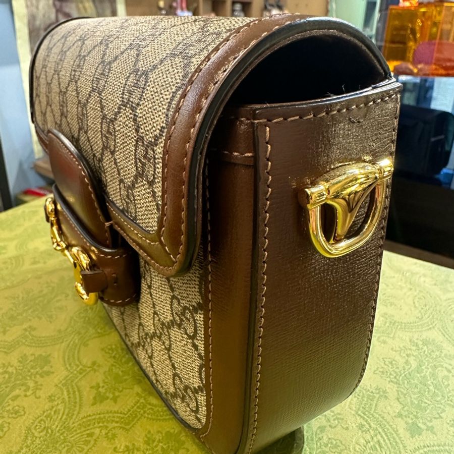 GUCCI馬銜扣1955迷你袋-6