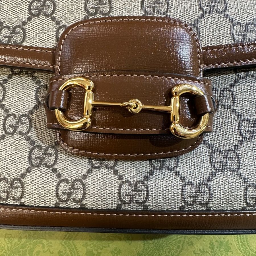 GUCCI馬銜扣1955迷你袋-13