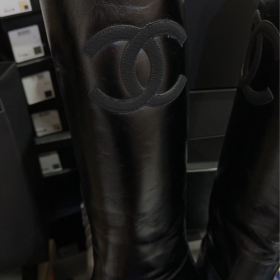 Chanel 黑色長靴-2