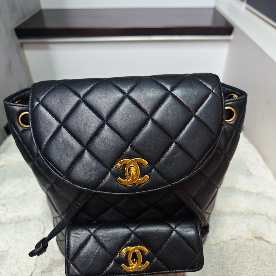 好成色 Chanel duma雙肩包 後背包 標齊-19