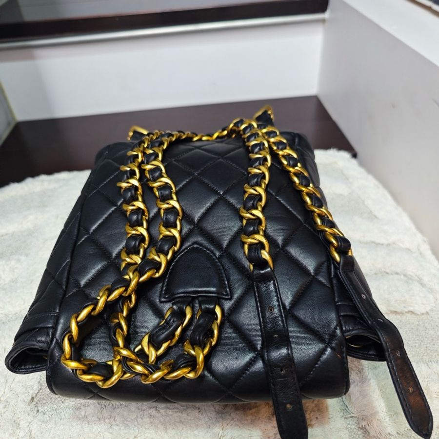 好成色 Chanel duma雙肩包 後背包 標齊-34