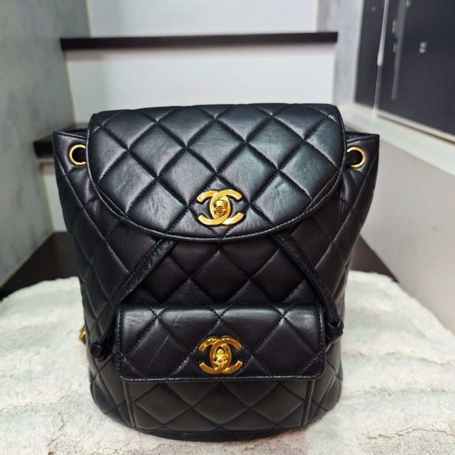 好成色 Chanel duma雙肩包 後背包 標齊-42