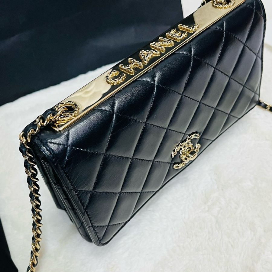 Chanel trendy woc 23s 新款皮穿鏈 立體浮雕#晶片款-4