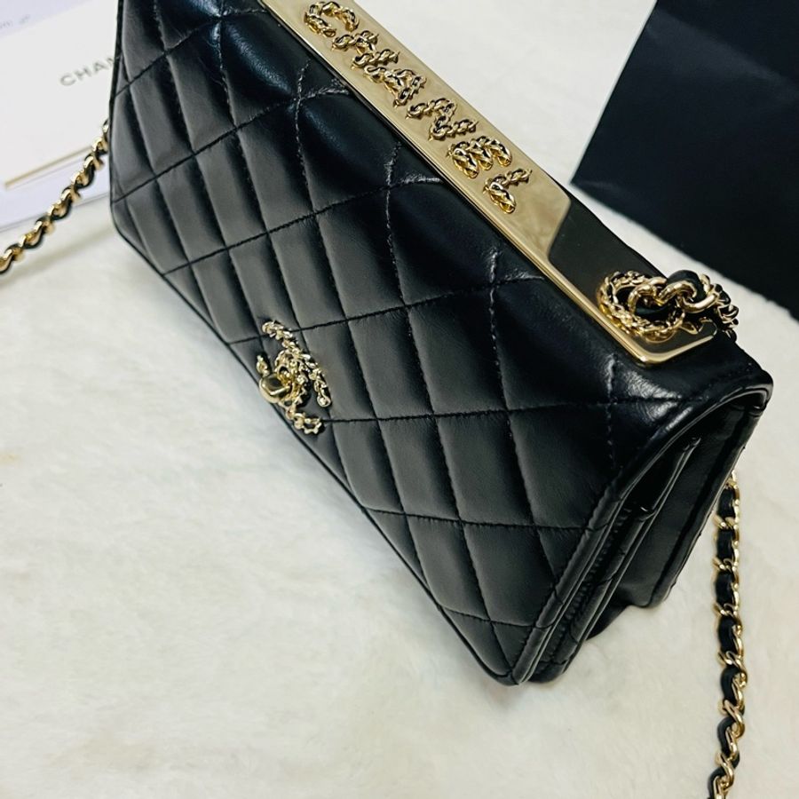 Chanel trendy woc 23s 新款皮穿鏈 立體浮雕#晶片款-5