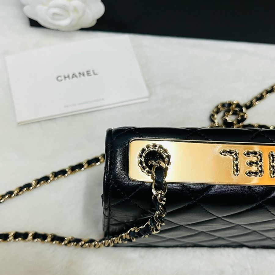 Chanel trendy woc 23s 新款皮穿鏈 立體浮雕#晶片款-9