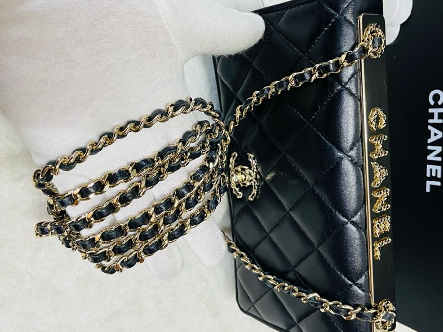 Chanel trendy woc 23s 新款皮穿鏈 立體浮雕#晶片款-25