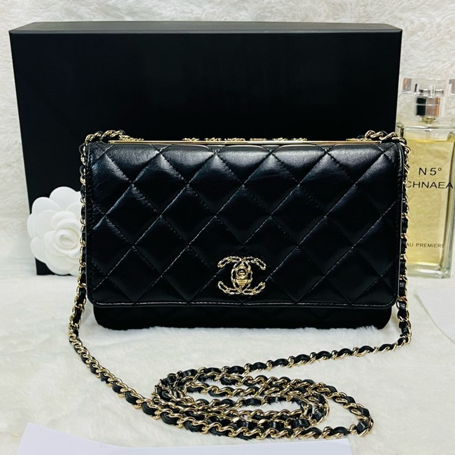 Chanel trendy woc 23s 新款皮穿鏈 立體浮雕#晶片款-26