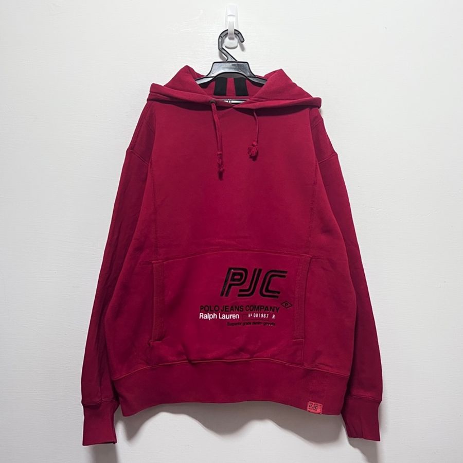 Ralph Lauren PJC RL NYC Vintage Hoodie 拉夫·勞倫 少見 條紋 運動連帽衫 復古 連帽衛衣 古著 帽T 紐約 早期 老品-0