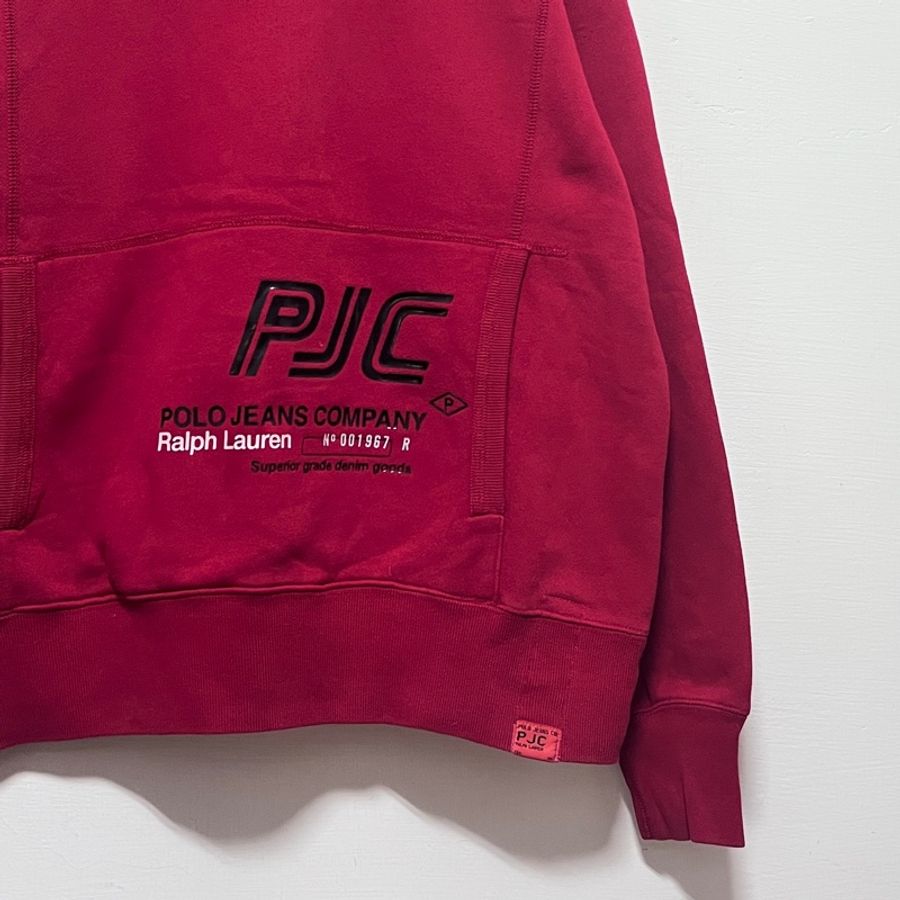 Ralph Lauren PJC RL NYC Vintage Hoodie 拉夫·勞倫 少見 條紋 運動連帽衫 復古 連帽衛衣 古著 帽T 紐約 早期 老品-2
