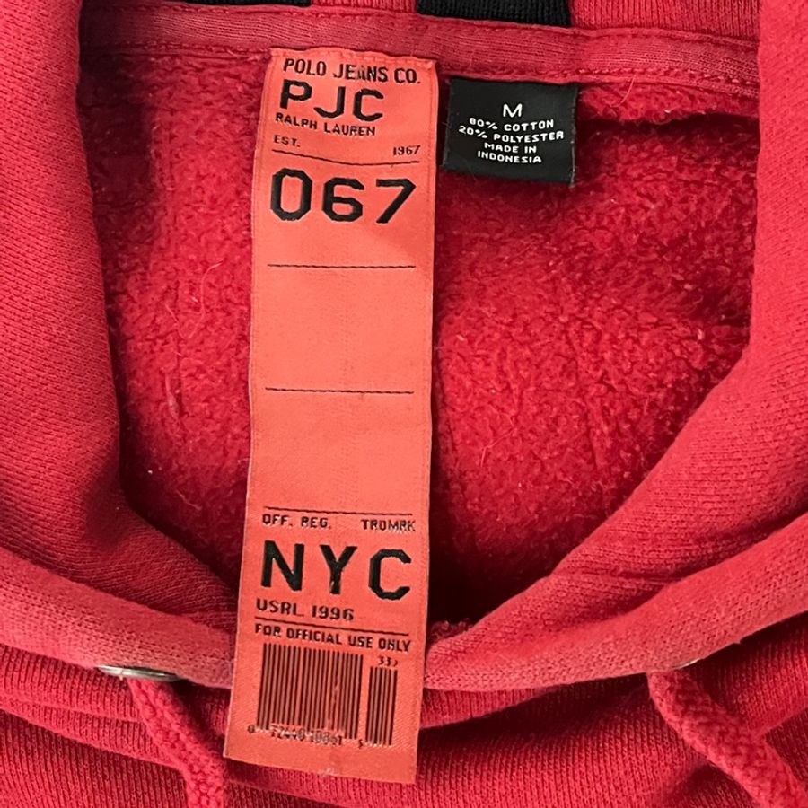 Ralph Lauren PJC RL NYC Vintage Hoodie 拉夫·勞倫 少見 條紋 運動連帽衫 復古 連帽衛衣 古著 帽T 紐約 早期 老品-5