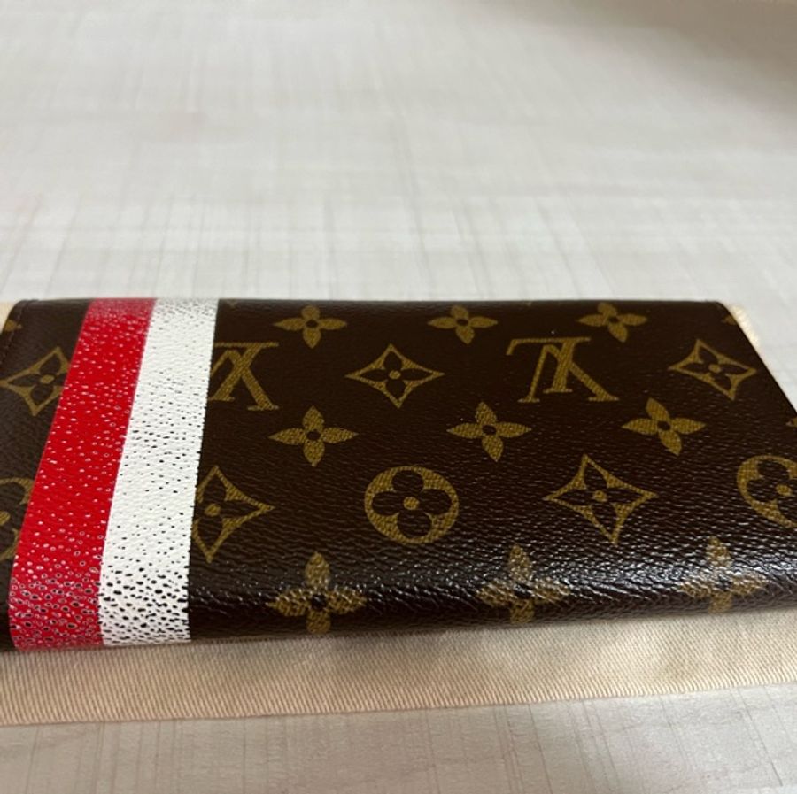 LV門僮系列信封式長夾✨自用出清-12