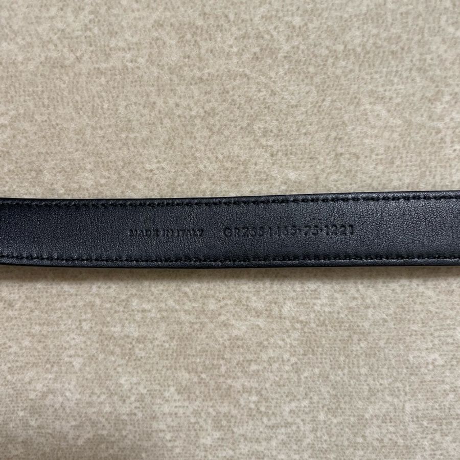 SAINT LAURENT皮革腰帶YSL皮帶 寬2公分 長75公分-8