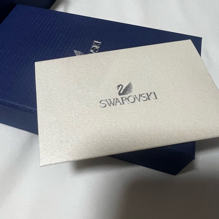 正品Swarovski 雙天䳘項鍊-2