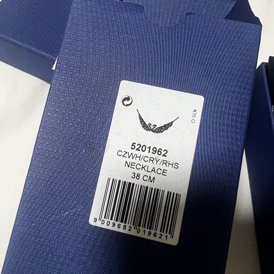 正品Swarovski 雙天䳘項鍊-3