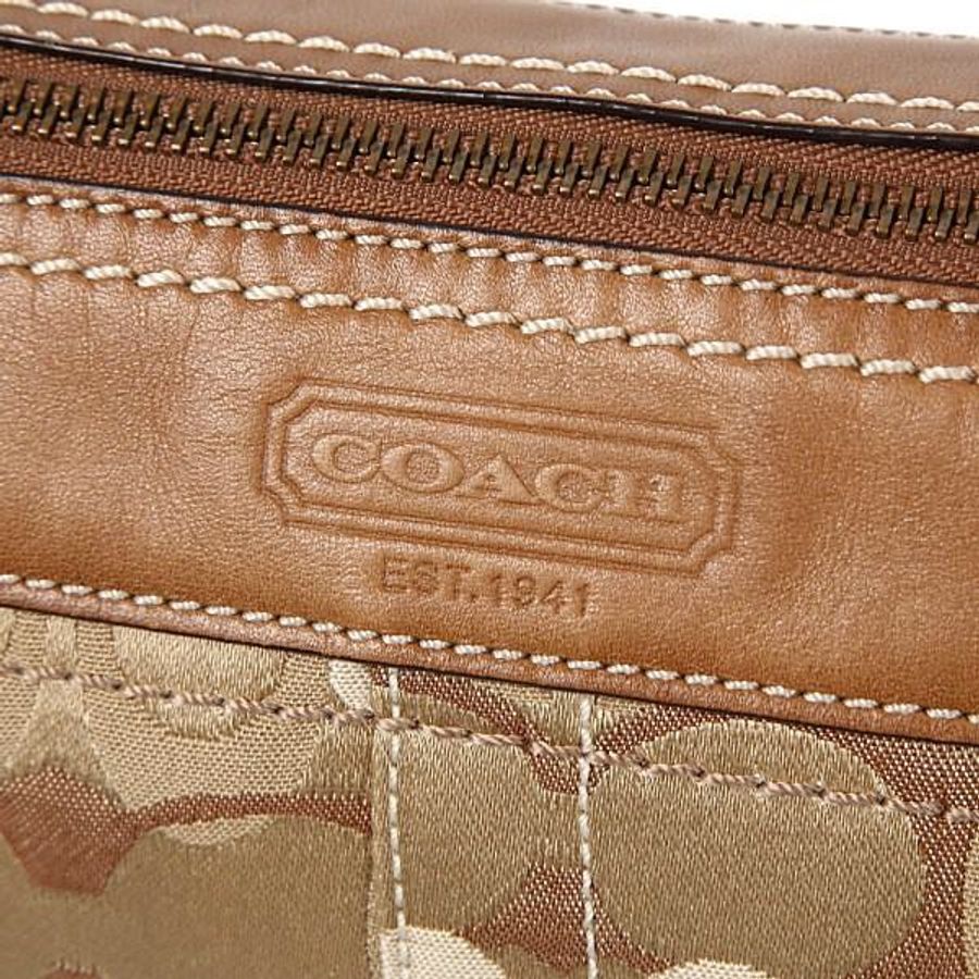 COACH 10379 老花斜挎單肩托特包vintage 復古 百搭-4