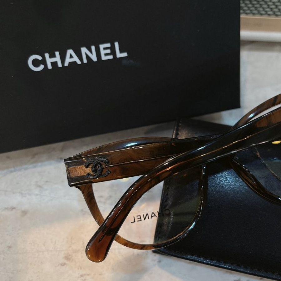 【現貨】麗睛眼鏡 Chanel【可刷卡分期】香奈兒 CH3348 琥珀色 光學眼鏡 小香眼鏡 香奈兒熱賣款 小香眼鏡-0