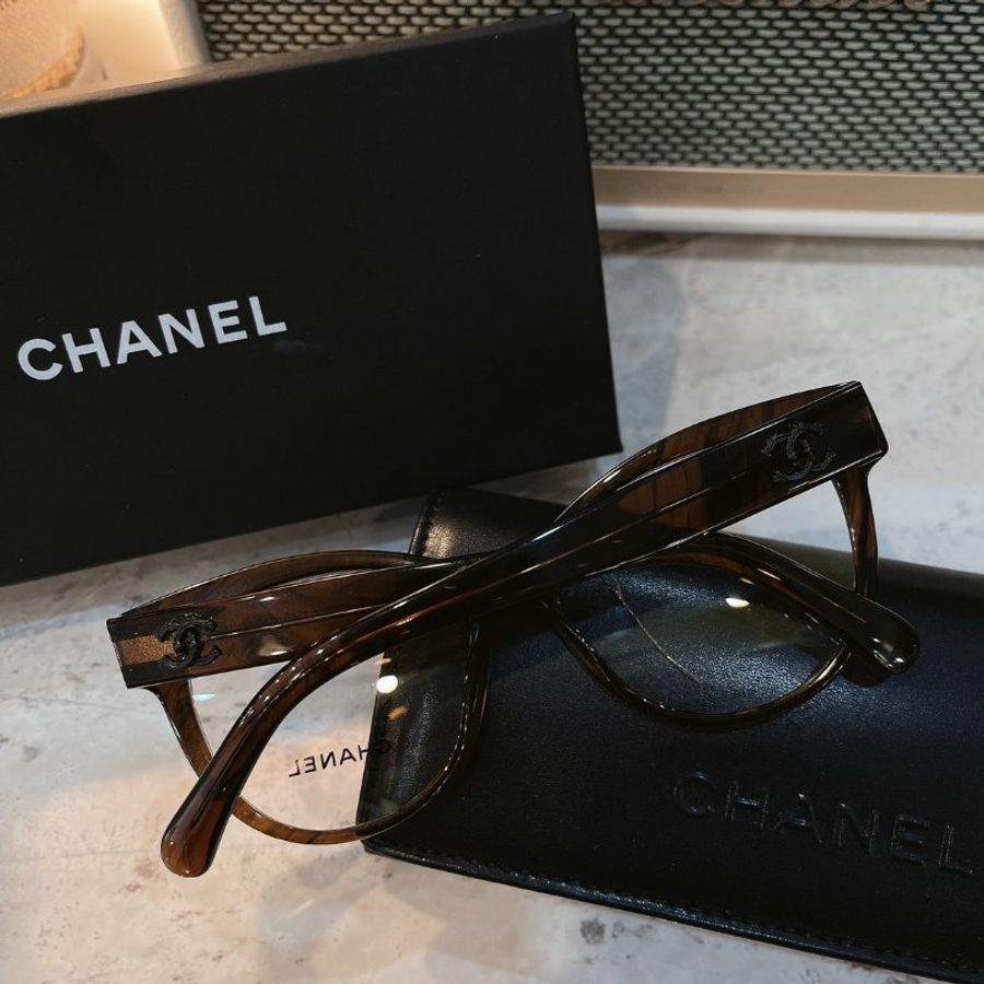 【現貨】麗睛眼鏡 Chanel【可刷卡分期】香奈兒 CH3348 琥珀色 光學眼鏡 小香眼鏡 香奈兒熱賣款 小香眼鏡-4
