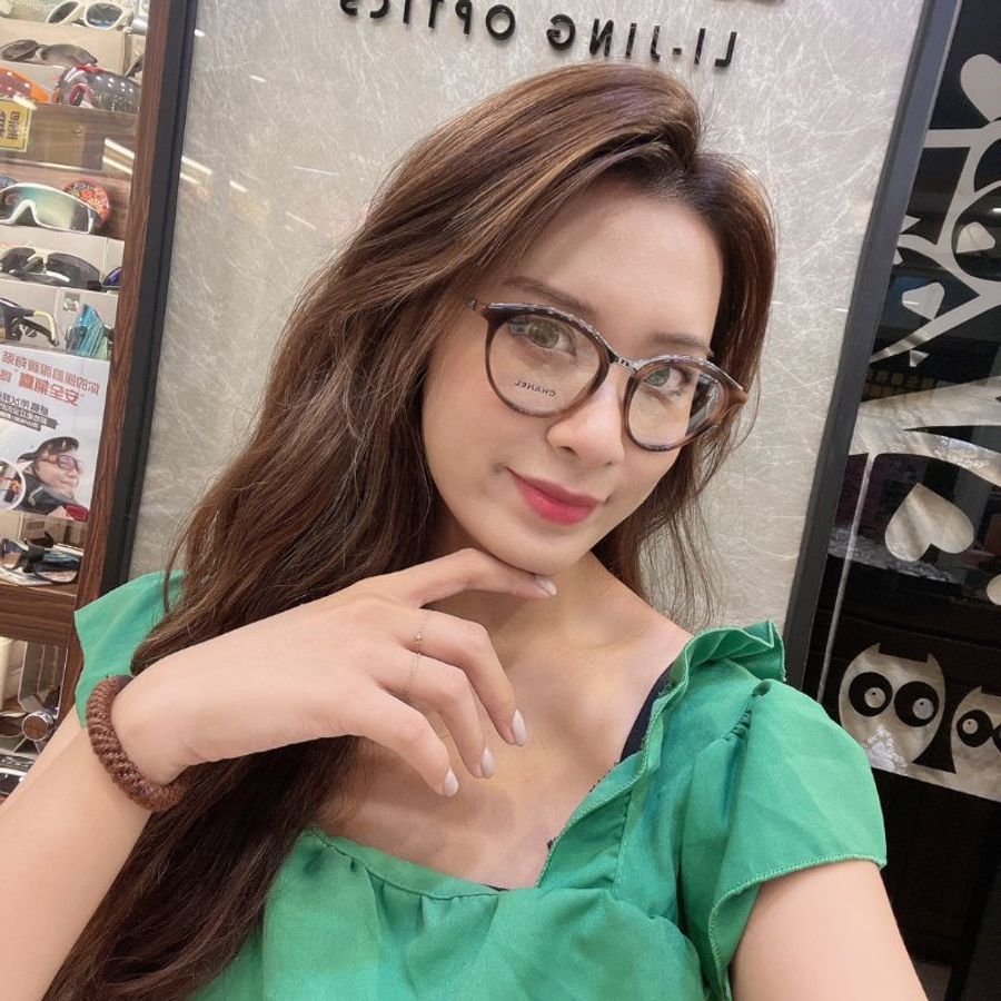 【現貨】麗睛眼鏡 Chanel【可刷卡分期】香奈兒 CH3349 琥珀色 小羊皮穿鏈 光學眼鏡 小香眼鏡 香奈兒熱賣款 小香眼鏡-6