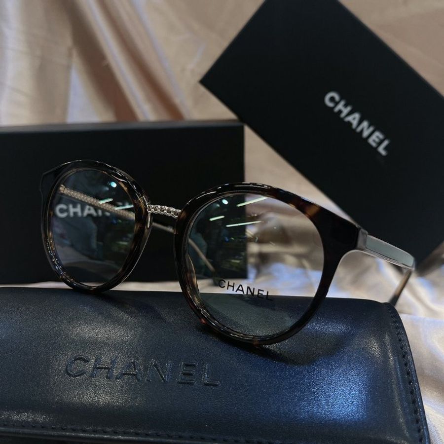 【現貨】麗睛眼鏡 Chanel【可刷卡分期】香奈兒 CH3385 琥珀色 光學眼鏡 小香眼鏡 香奈兒熱賣款 小香眼鏡-0
