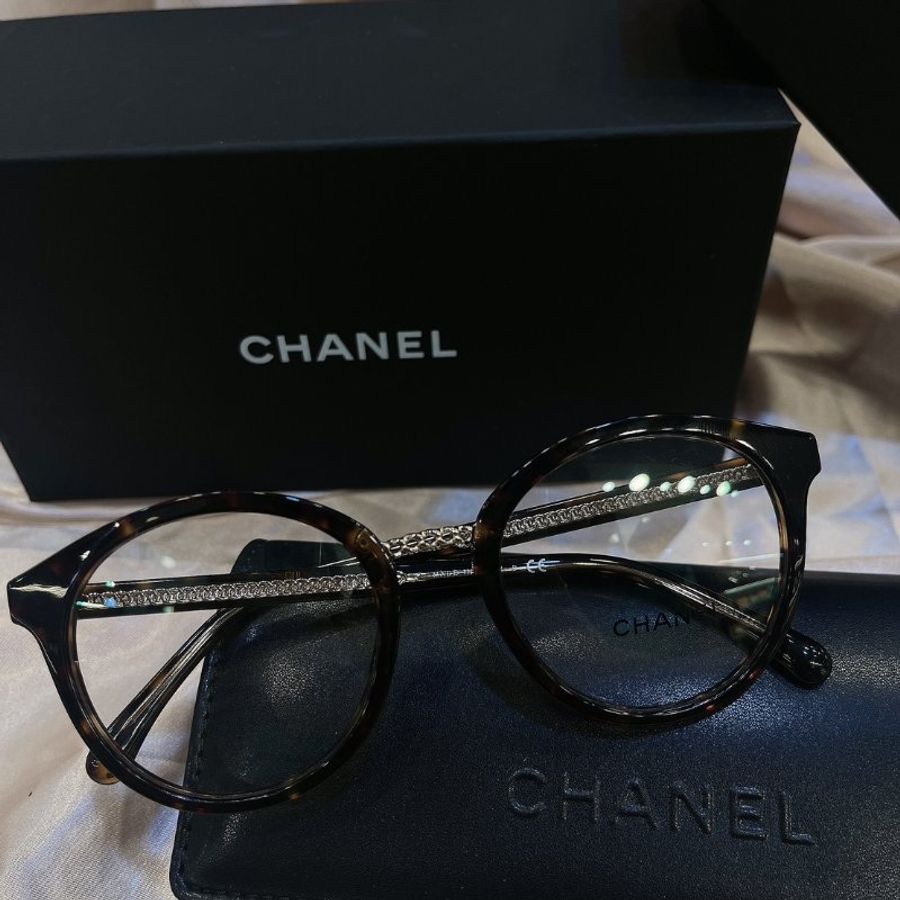 【現貨】麗睛眼鏡 Chanel【可刷卡分期】香奈兒 CH3385 琥珀色 光學眼鏡 小香眼鏡 香奈兒熱賣款 小香眼鏡-2