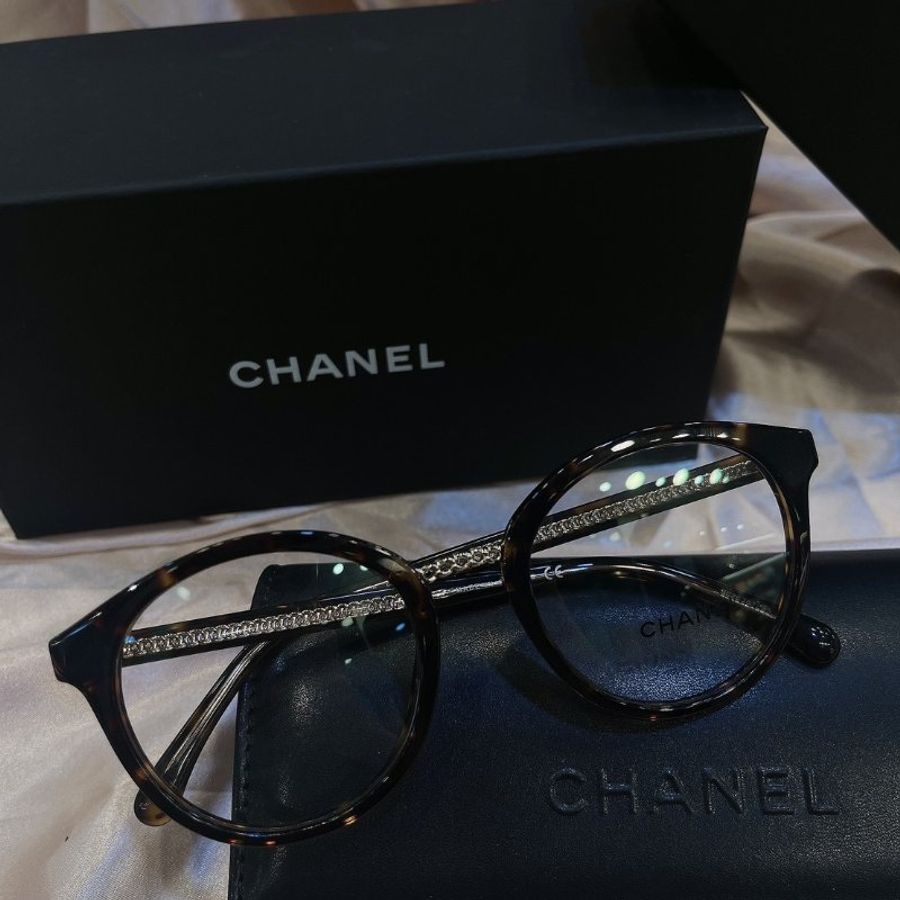 【現貨】麗睛眼鏡 Chanel【可刷卡分期】香奈兒 CH3385 琥珀色 光學眼鏡 小香眼鏡 香奈兒熱賣款 小香眼鏡-4