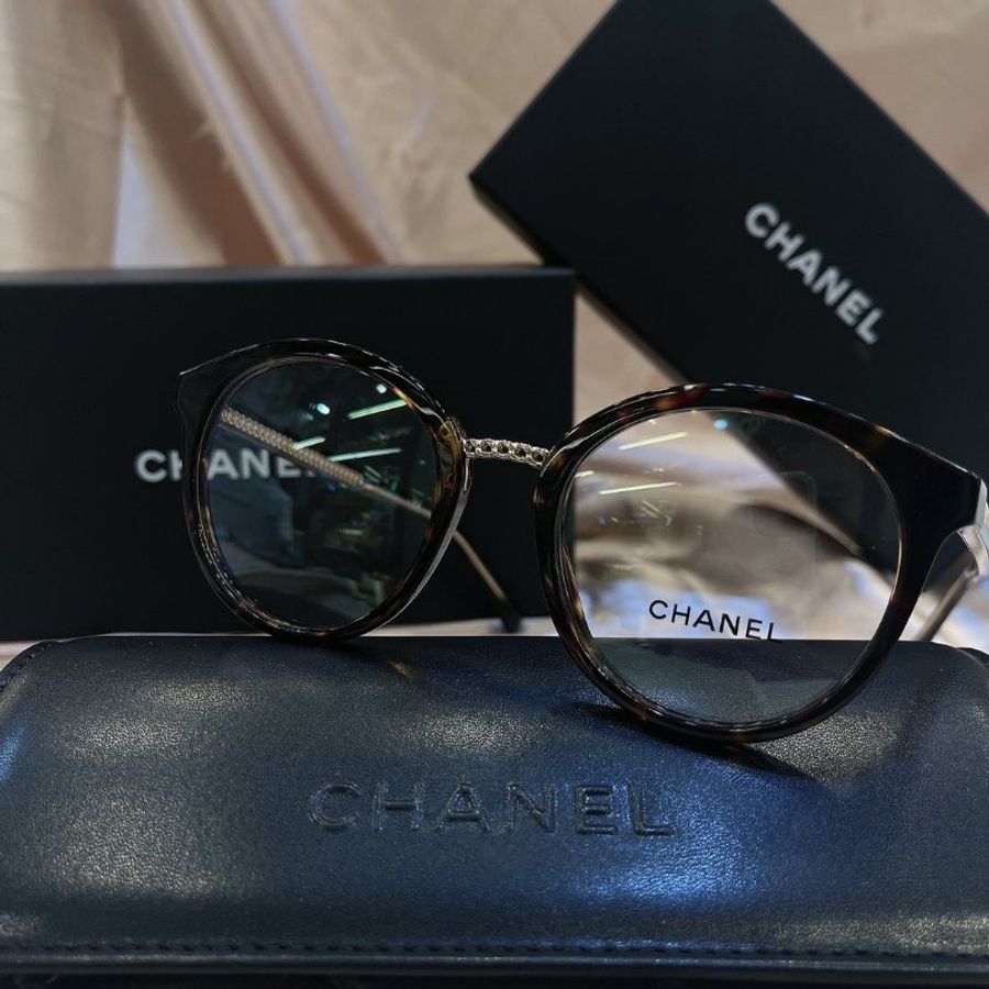 【現貨】麗睛眼鏡 Chanel【可刷卡分期】香奈兒 CH3385 琥珀色 光學眼鏡 小香眼鏡 香奈兒熱賣款 小香眼鏡-5