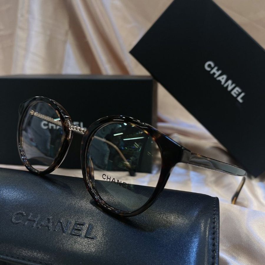 【現貨】麗睛眼鏡 Chanel【可刷卡分期】香奈兒 CH3385 琥珀色 光學眼鏡 小香眼鏡 香奈兒熱賣款 小香眼鏡-7