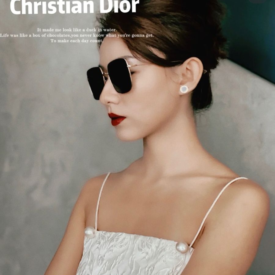 Dior 方框遮臉墨鏡-1
