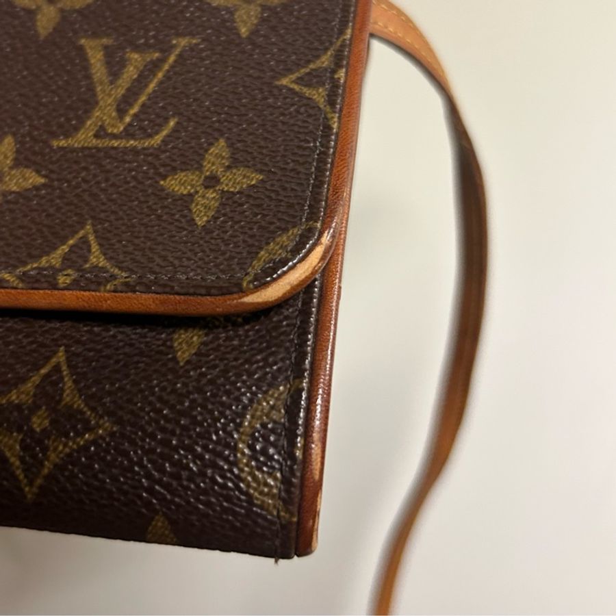 LV 中古 老花腰包/側背包-14