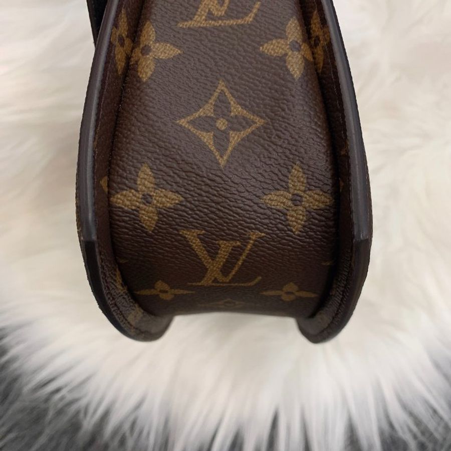 Louis Vuitton LV 字紋雙拼色TILSITT 扇形包/二用包/斜背包/手提包-5