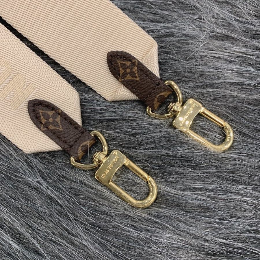 Louis Vuitton LV 寬版布面背帶附圓形零錢包/肩帶/配件-2