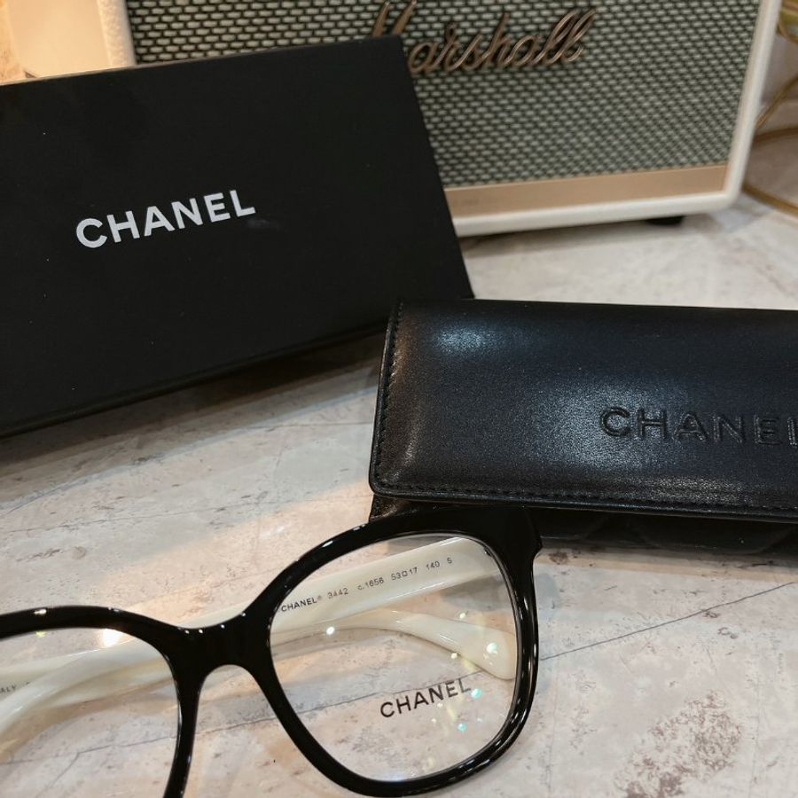 【預購】麗睛眼鏡Chanel【可刷卡分期】香奈兒 CH3442 熊貓配色 光學眼鏡 精品眼鏡 小香眼鏡 香奈兒熱賣款 小香熱賣款-5