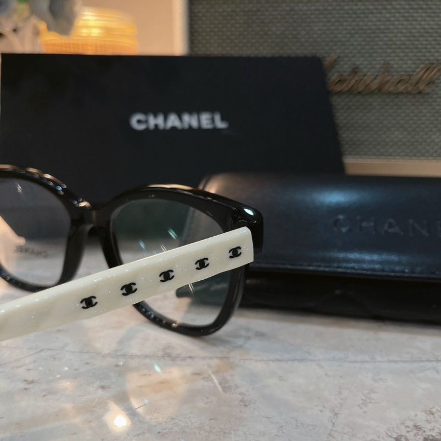【預購】麗睛眼鏡Chanel【可刷卡分期】香奈兒 CH3442 熊貓配色 光學眼鏡 精品眼鏡 小香眼鏡 香奈兒熱賣款 小香熱賣款-9
