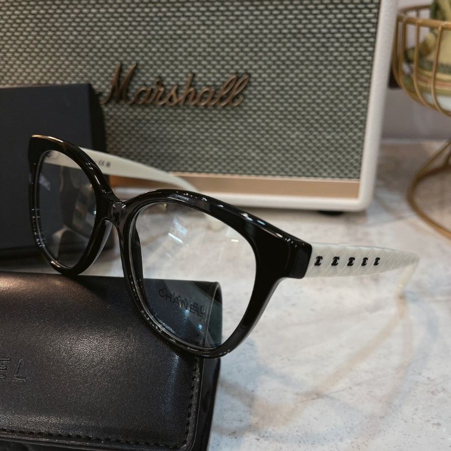 【預購】麗睛眼鏡Chanel【可刷卡分期】香奈兒 CH3442 熊貓配色 光學眼鏡 精品眼鏡 小香眼鏡 香奈兒熱賣款 小香熱賣款-11