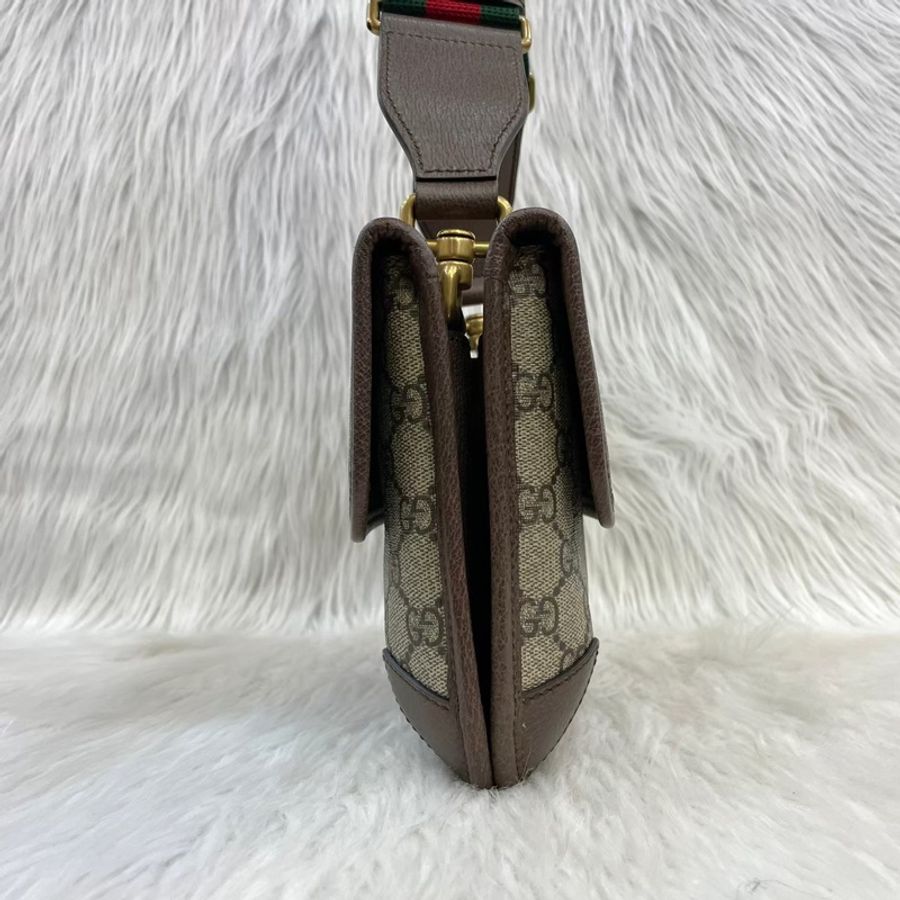 Gucci 501050老花PVC虎頭郵差斜背包Neo Vintage-3