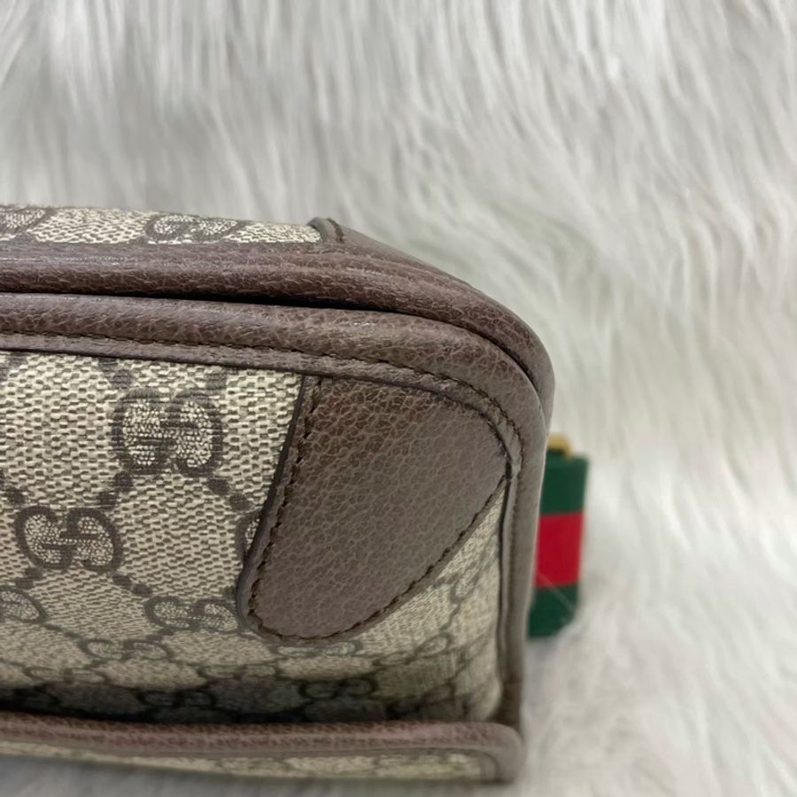 Gucci 501050老花PVC虎頭郵差斜背包Neo Vintage-9