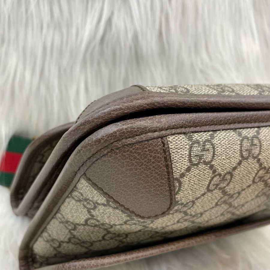 Gucci 501050老花PVC虎頭郵差斜背包Neo Vintage-10