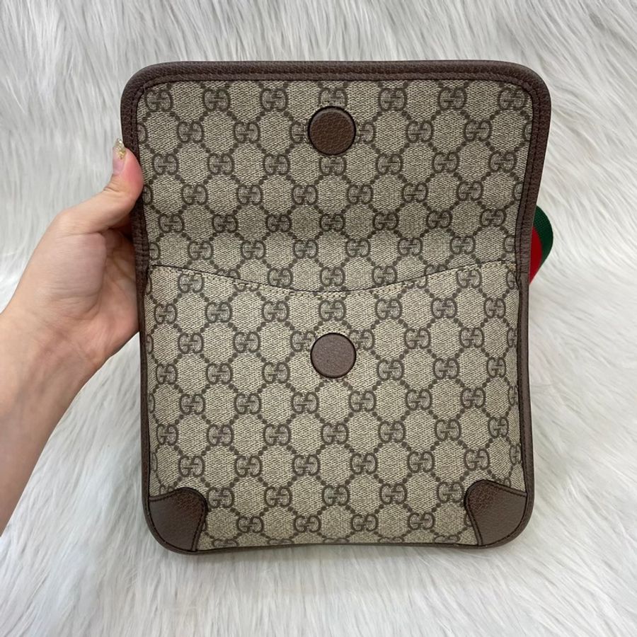 Gucci 501050老花PVC虎頭郵差斜背包Neo Vintage-25
