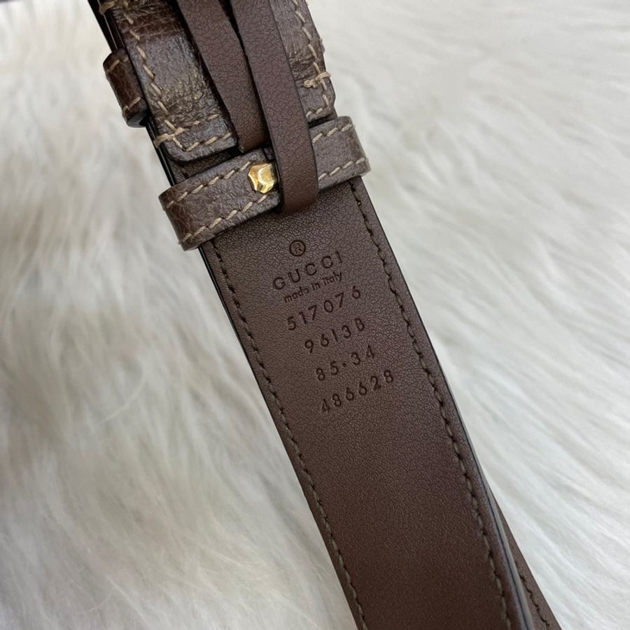 Gucci 517076經典老花PVC貓眼綠紅綠織帶腰包Ophidia GG Supreme-14