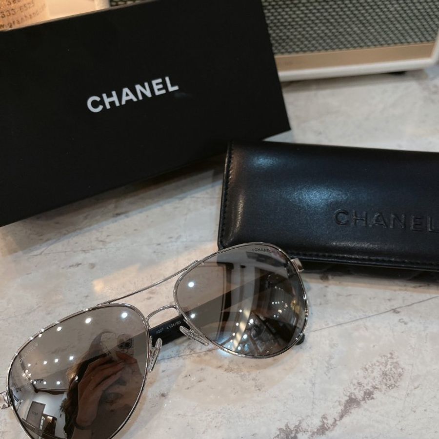 【現貨】麗睛眼鏡Chanel【可刷卡分期】香奈兒 CH4207 太陽眼鏡 香奈兒基本款 精品眼鏡 大牌墨鏡 飛行員太陽眼鏡 牛仔太陽眼鏡-2
