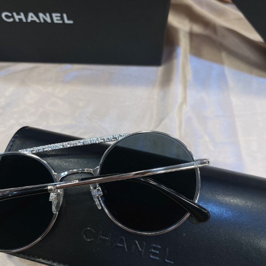 【現貨】麗睛眼鏡 Chanel【可刷卡分期】香奈兒 CH4232 太陽眼鏡 小香眼鏡 香奈兒熱賣款 復古太陽眼鏡 水鑽太陽眼鏡-11