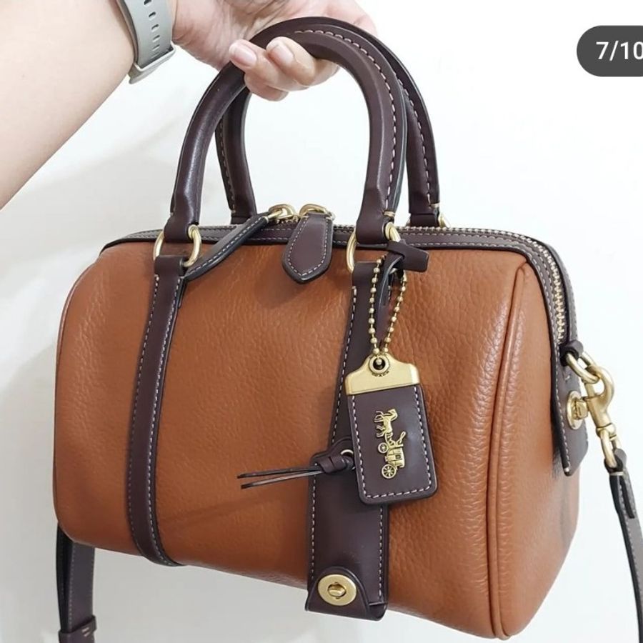 coach ruby 25 牛皮 波士頓包 專櫃 正品 精品 包包 手提 側背 肩背 斜揹-5